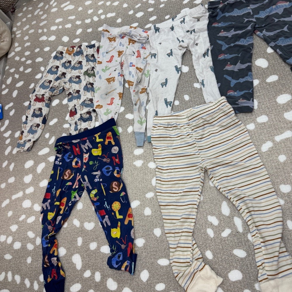 Lot of 20+ Bamboo Pajamas set long sleeve tee pants toddler baby boy kyte angel - Picture 10 of 15